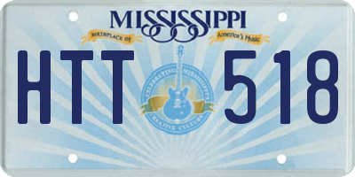 MS license plate HTT518