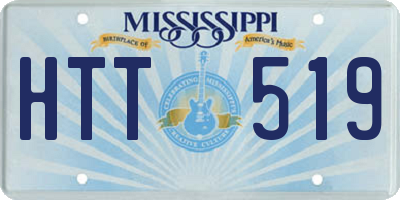 MS license plate HTT519