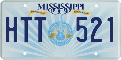MS license plate HTT521