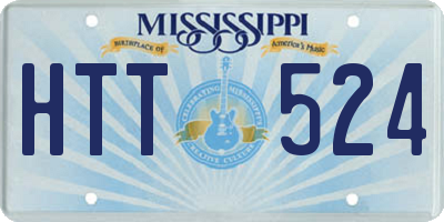MS license plate HTT524