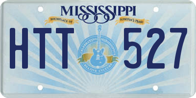 MS license plate HTT527