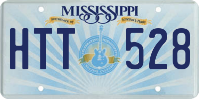 MS license plate HTT528