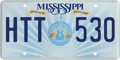 MS license plate HTT530