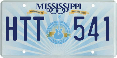 MS license plate HTT541