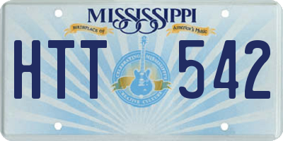 MS license plate HTT542
