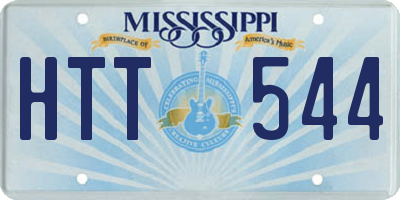 MS license plate HTT544