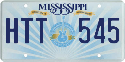 MS license plate HTT545