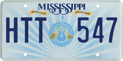 MS license plate HTT547