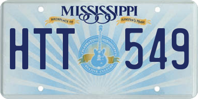 MS license plate HTT549