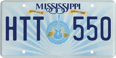 MS license plate HTT550