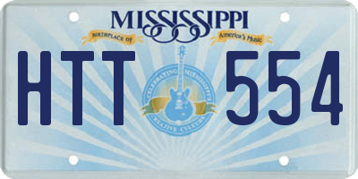 MS license plate HTT554