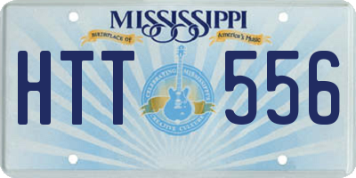 MS license plate HTT556