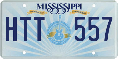 MS license plate HTT557