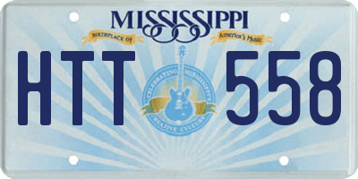 MS license plate HTT558