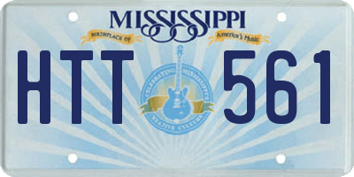 MS license plate HTT561