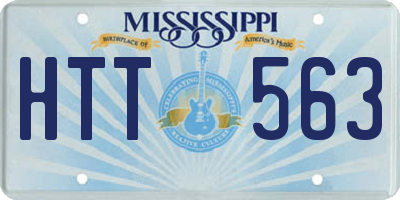 MS license plate HTT563