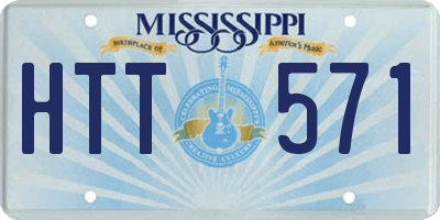 MS license plate HTT571