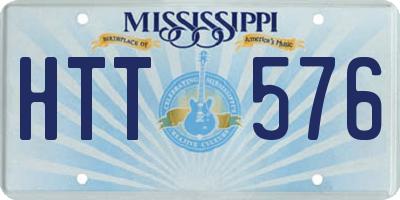 MS license plate HTT576