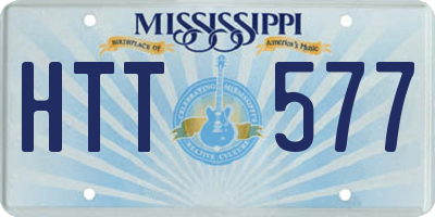 MS license plate HTT577