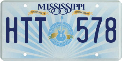 MS license plate HTT578