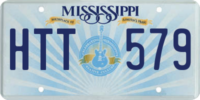 MS license plate HTT579
