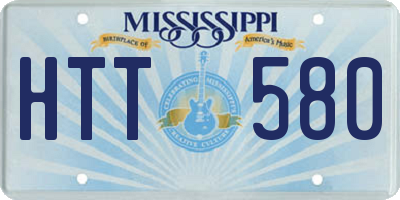 MS license plate HTT580
