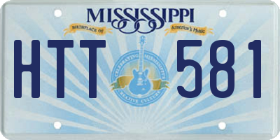 MS license plate HTT581