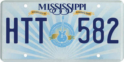MS license plate HTT582