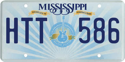MS license plate HTT586