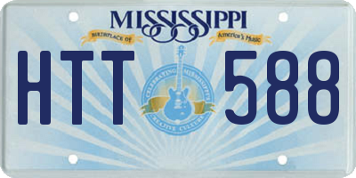 MS license plate HTT588