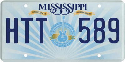 MS license plate HTT589