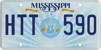 MS license plate HTT590