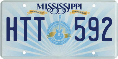 MS license plate HTT592