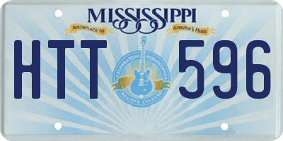 MS license plate HTT596