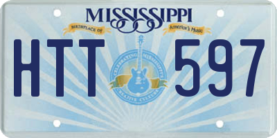 MS license plate HTT597