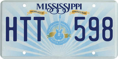 MS license plate HTT598