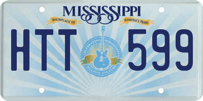 MS license plate HTT599