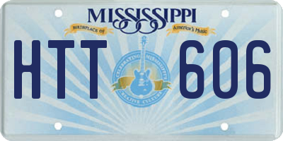 MS license plate HTT606