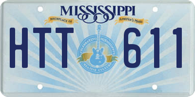 MS license plate HTT611