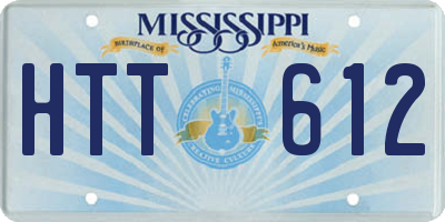 MS license plate HTT612