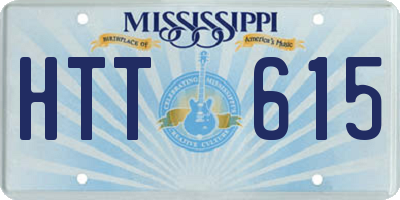 MS license plate HTT615