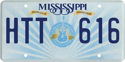 MS license plate HTT616