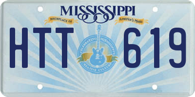 MS license plate HTT619