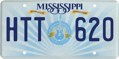MS license plate HTT620