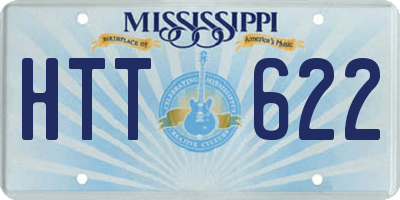 MS license plate HTT622