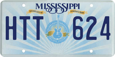 MS license plate HTT624