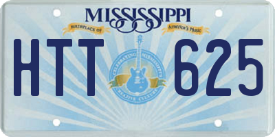 MS license plate HTT625