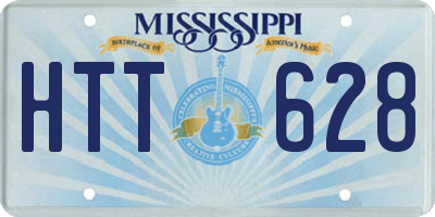 MS license plate HTT628