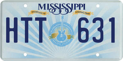 MS license plate HTT631