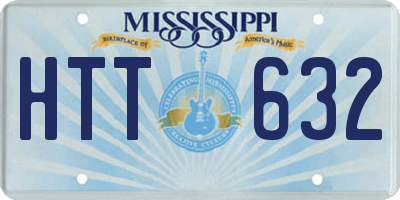MS license plate HTT632